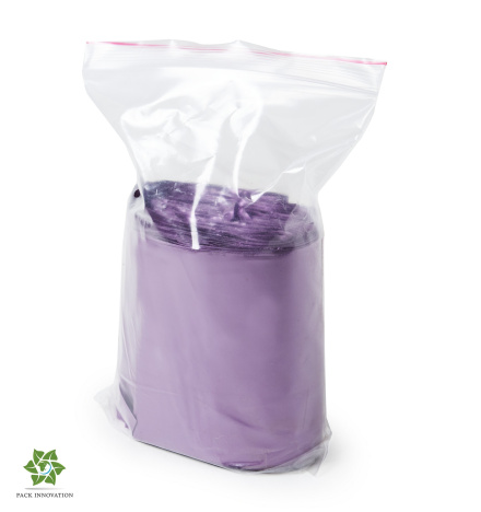 Пакет с замком Zip-Lock (Зип лок), 10х15 см, 60 мкм, с европодвесом, сверхпрочный, вишневый металлик, 300 шт.