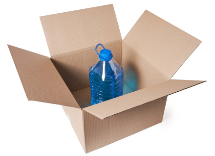 Коробка картонная, 40х40х25 см, объем 40 л, 5 шт. (Гофрокороб, 400х400х250 мм )