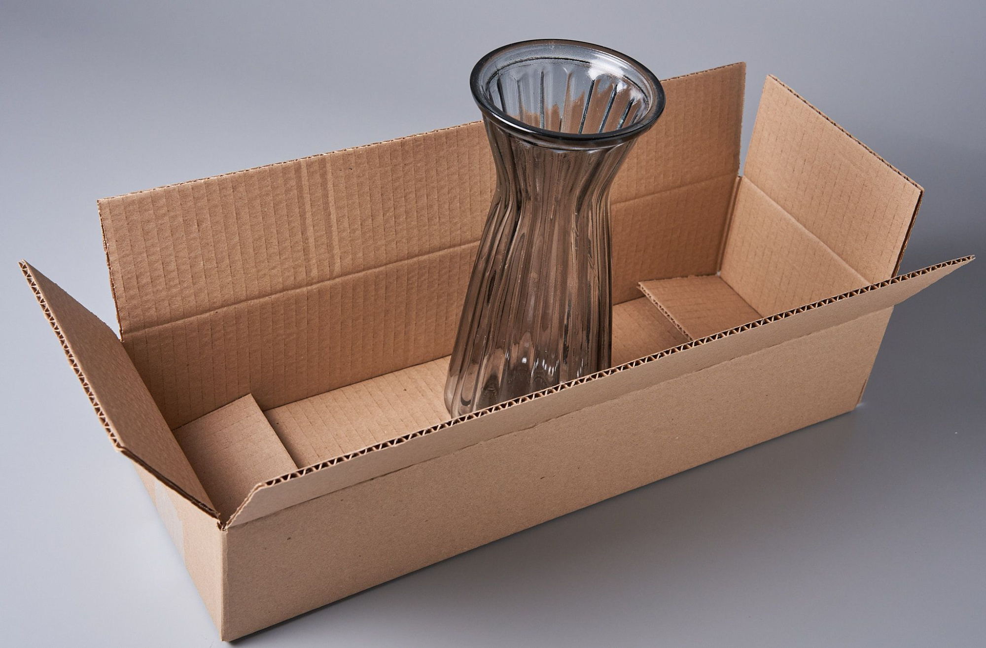 Коробка картонная, 46х16х9 см, объем 6,6 л, 25 шт. (Гофрокороб, 460х160х90 мм )