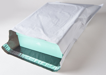 Курьерский пакет (сейф пакет), 360х500+40, с клеевым клапаном, без кармана, 60 мкм, 200 шт.