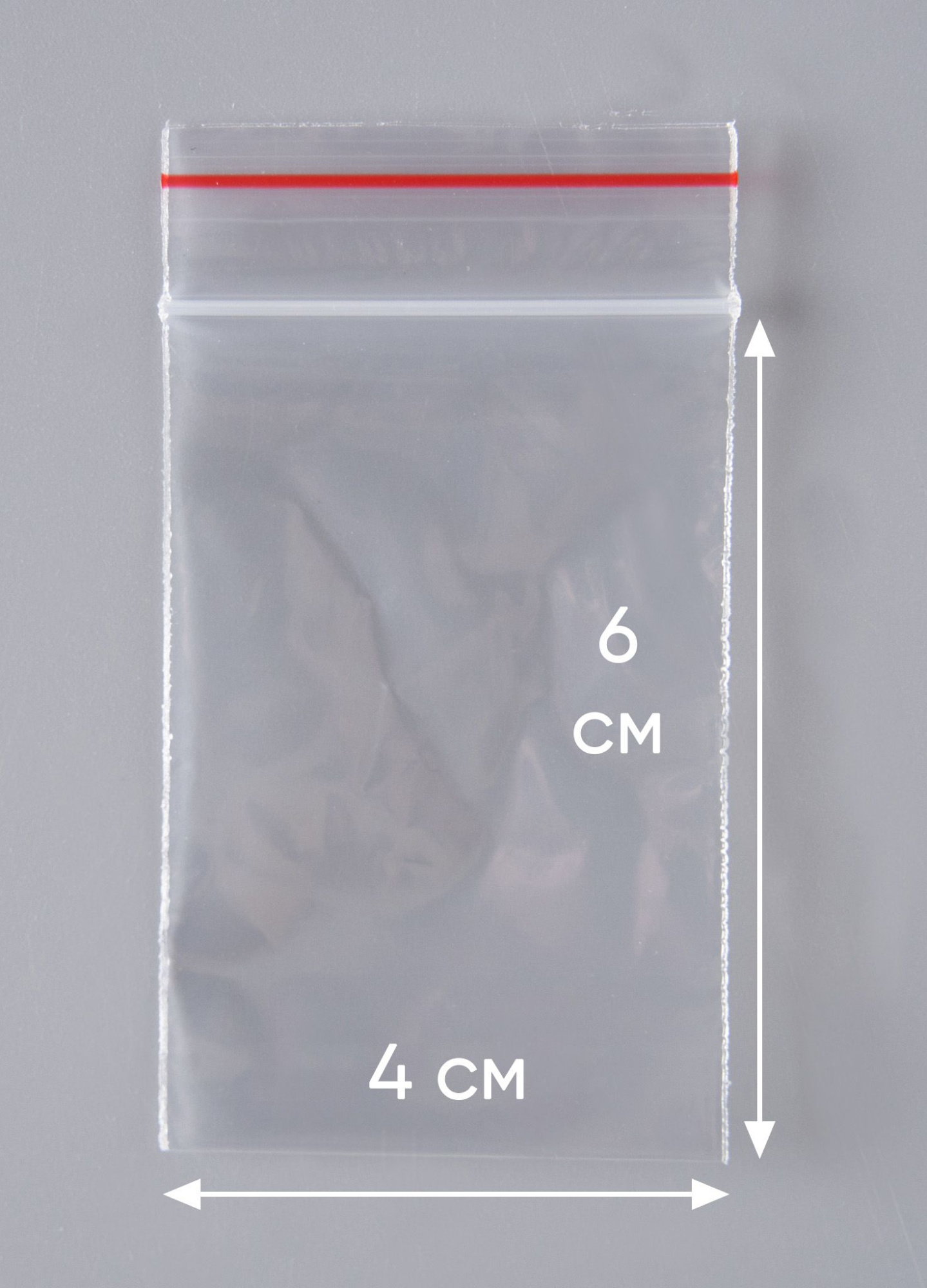 Пакет с замком Zip-Lock (Зип лок), 4х6 см, 40 мкм, 20000 шт.