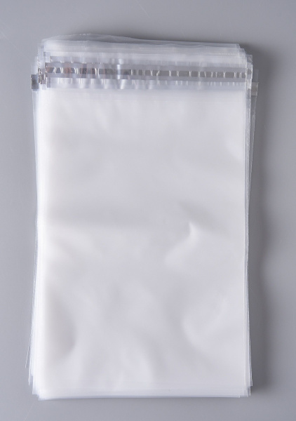 Курьерский пакет, ПРОЗРАЧНЫЙ, 170х240+40 мм, с клеевым клапаном, 30 мкм. (сейф пакет) 300 шт.