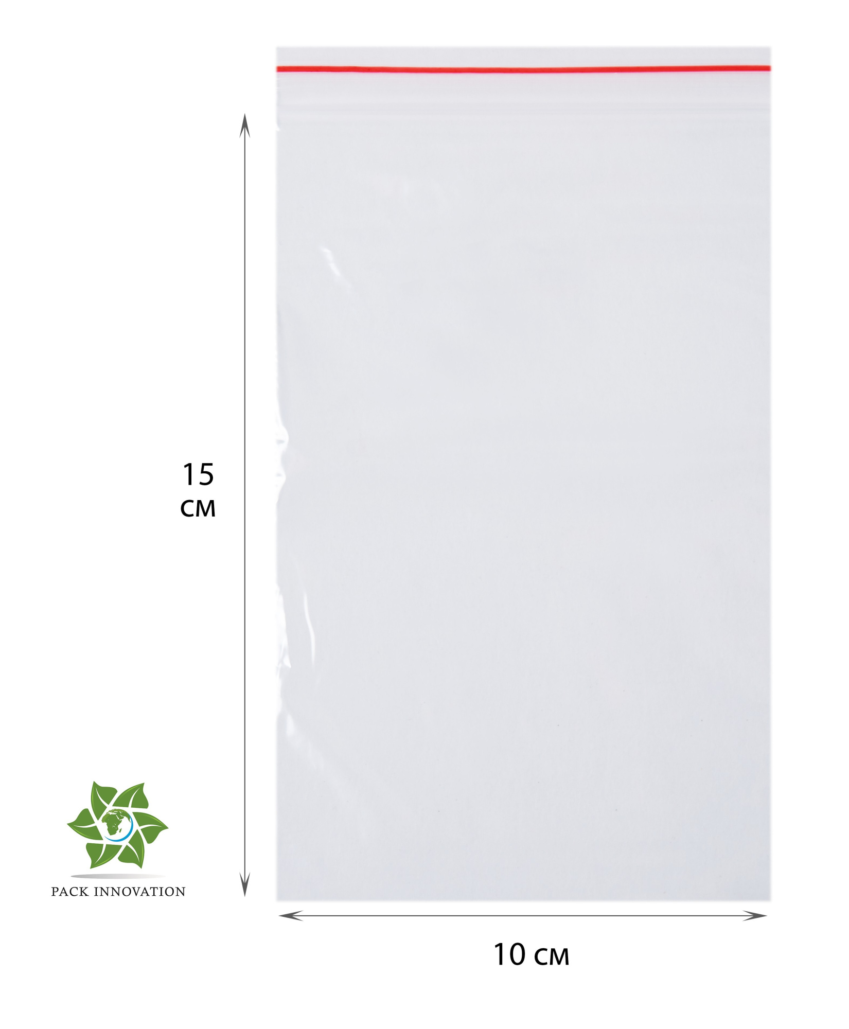 Пакет с замком Zip-Lock (Зип лок), 10х15 см, 40 мкм, 200 шт.