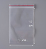 Пакет с замком Zip-Lock (Зип лок), 10х15 см, ультрапрочный, 100 мкм, 300 шт.