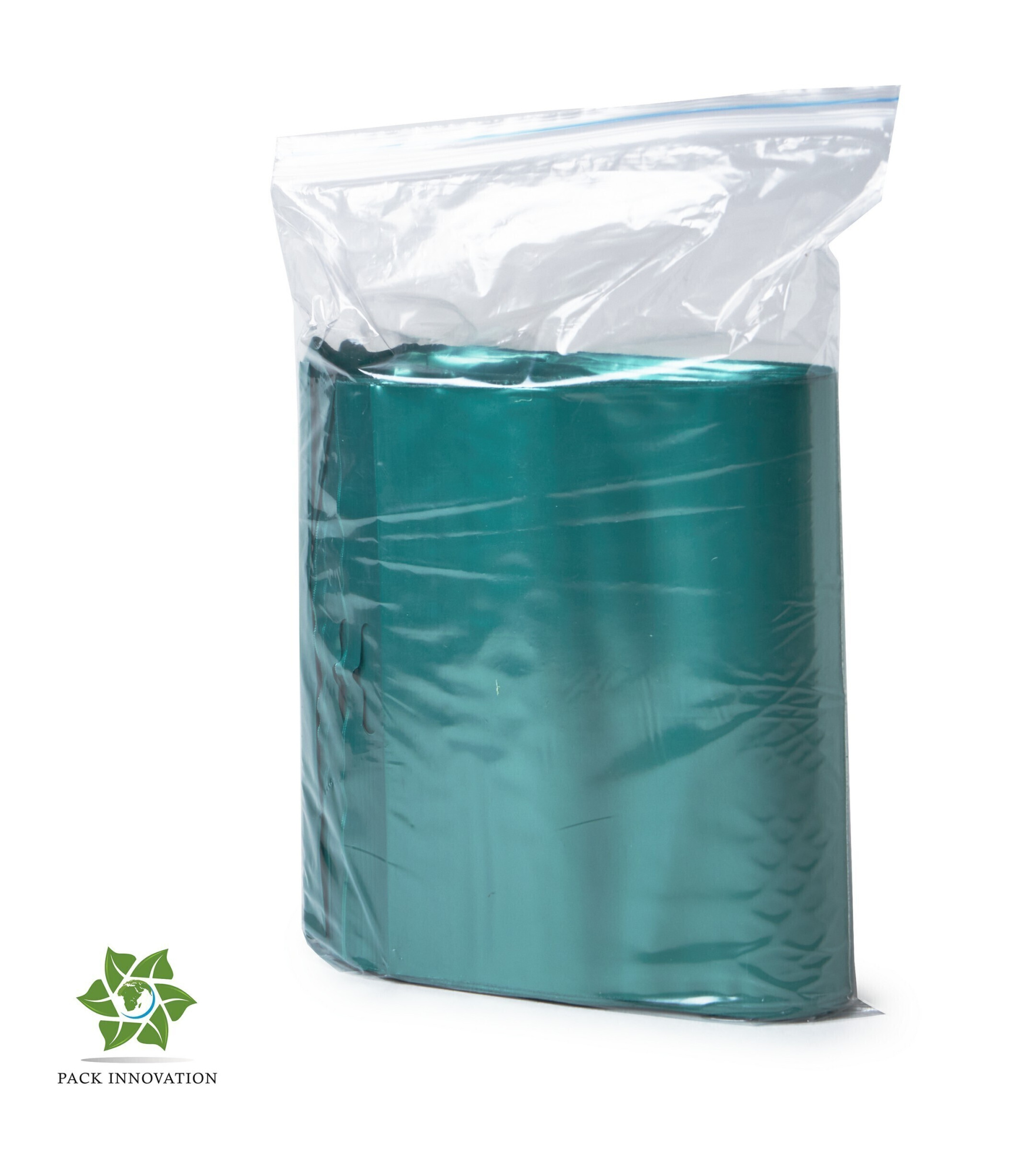 Пакет с замком Zip-Lock (Зип лок), 15х22 см, 60 мкм, с европодвесом, сверхпрочный, зеленый металлик, 500 шт.