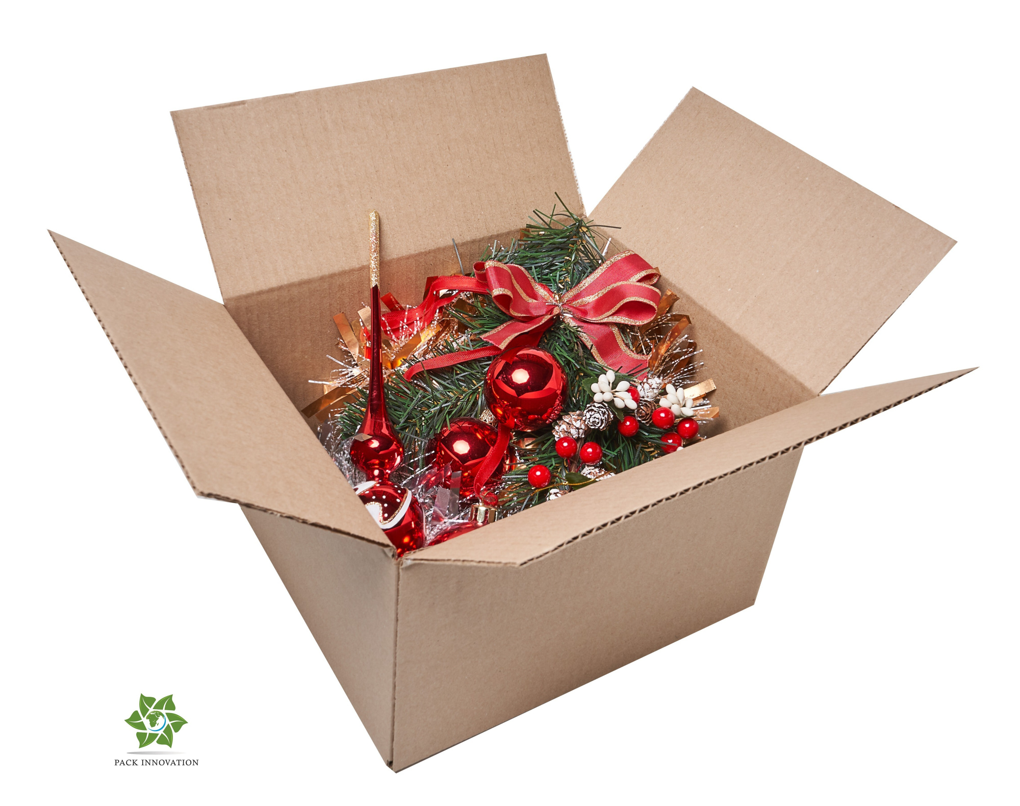 Коробка картонная, 25х22х15,5 см, Объем 8,5 л, 30 шт. (Гофрокороб, 250х220х155 мм )