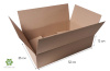Коробка картонная, 52х35х12 см, объем 21,8 л, 10 шт. (Гофрокороб, 520х350х120 мм )