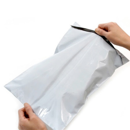 Курьерский пакет (сейф пакет), 150х240+40, с клеевым клапаном, без кармана, 60 мкм, 1000 шт.