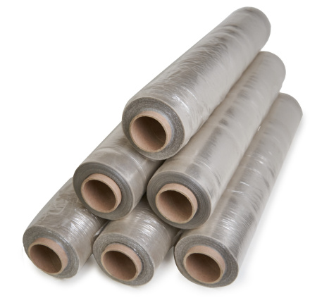 Стрейч пленка для упаковки 1,9 кг, 500 мм, 23 мкм, 205 м техническая (вторичный материал) , 6 рол