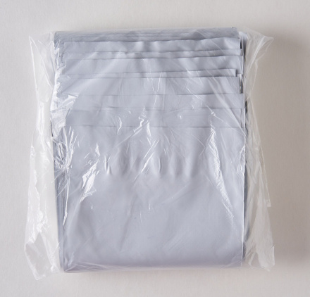 Курьерский пакет (сейф пакет), 110х210+40, с клеевым клапаном, без кармана, 60 мкм, 1000 шт.