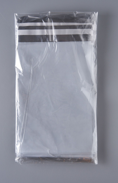 Курьерский пакет (сейф пакет), 160х240+40, с клеевым клапаном, без кармана, 60 мкм, 1000 шт.