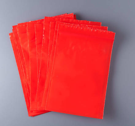 Пакет с замком Zip-Lock (Зип лок), 15х20 см, ультрапрочный, 100 мкм, красный металлик, 500 шт.
