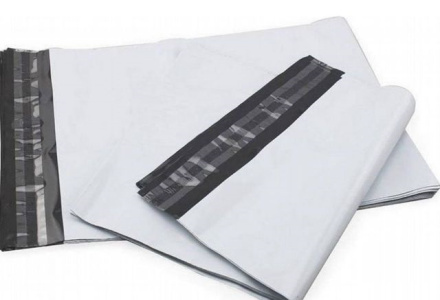 Курьерский пакет (сейф пакет), 150х240+40, с клеевым клапаном, без кармана, 60 мкм, 1000 шт.