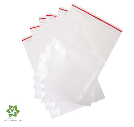Пакет с замком Zip-Lock (Зип лок) с полосой для надписей, 20х30 см, сверхпрочный 60 мкм, 100 шт.