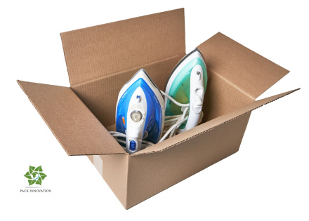 Коробка картонная, 38х27х18,3 см, объем 19 л, 10 шт. (Гофрокороб, 380х270х183 мм )