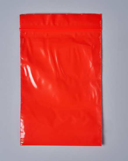 Пакет с замком Zip-Lock (Зип лок), 10х15 см, сверхпрочный, 60 мкм, красный, 500 шт.