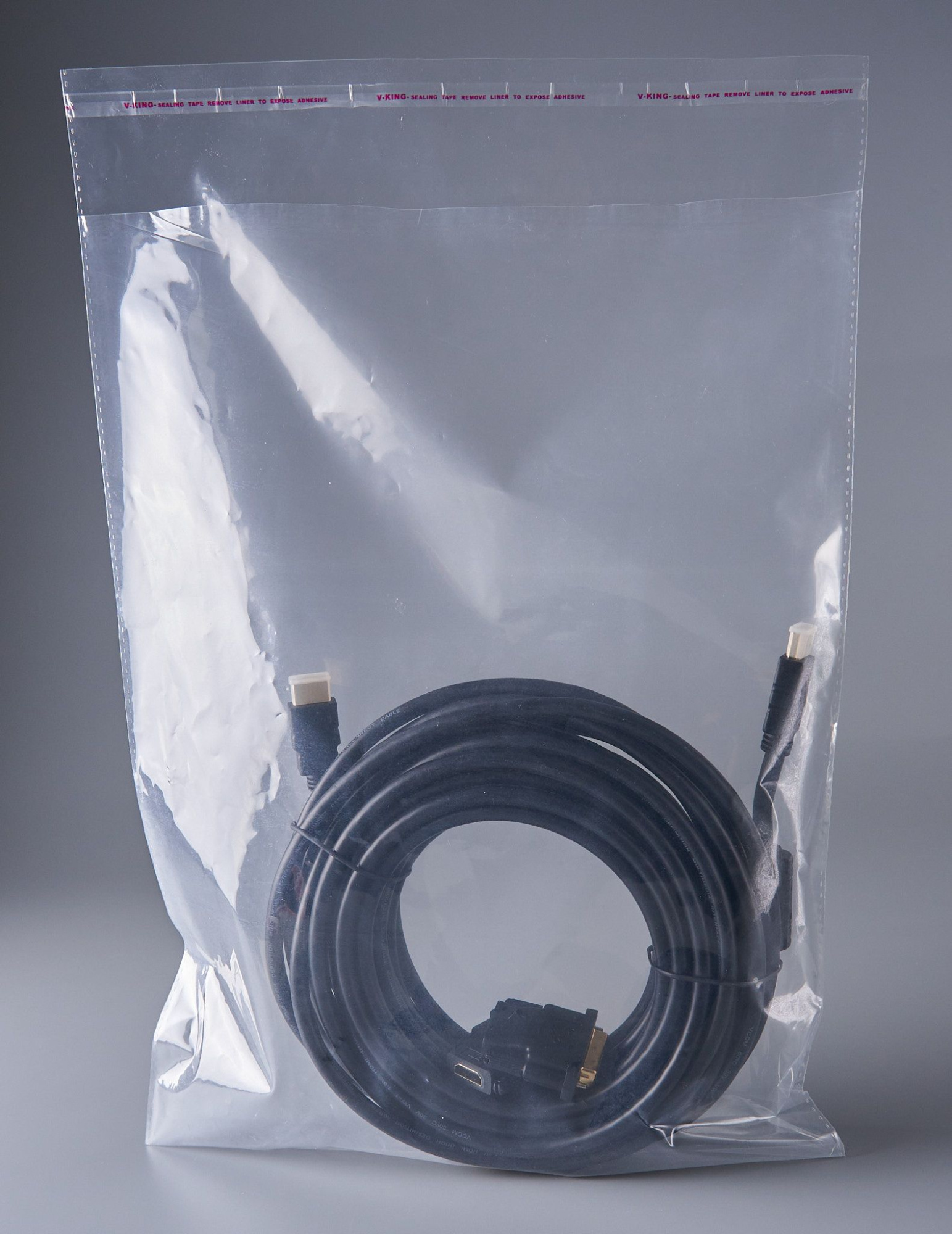 Пакет фасовочный ПВД с клеевым клапаном, 30х40+5 см, ультрапрочный, 100 мкм, 100 шт.