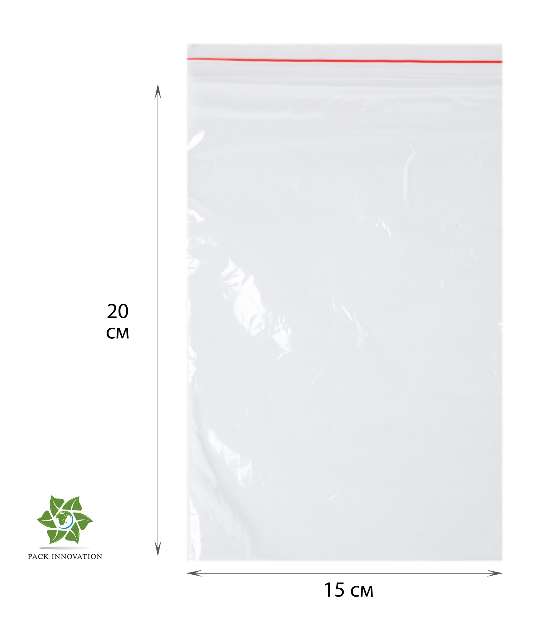 Пакет с замком Zip-Lock (Зип лок), 15х20 см, 40 мкм, 300 шт.