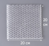 Пакет воздушно-пузырчатый (ВПП, пузырьковый, пупырчатый), 20х20 см, трехслойный, плотность пленки 60 гр/м, 1000 шт.