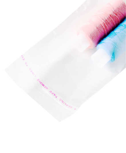 Пакет упаковочный БОПП с клеевым клапаном, 7х12+3 см, с европодвесом, 30 мкм, 300 шт