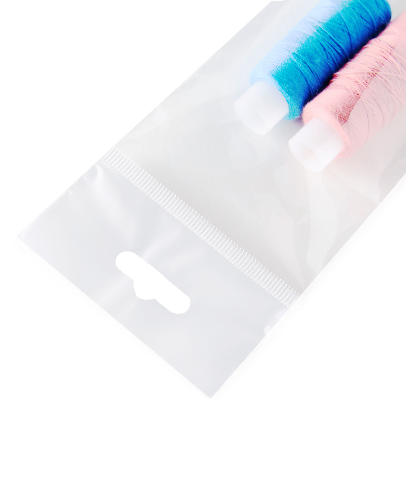 Пакет упаковочный БОПП с клеевым клапаном, 7х12+3 см, с европодвесом, 30 мкм, 1000 шт