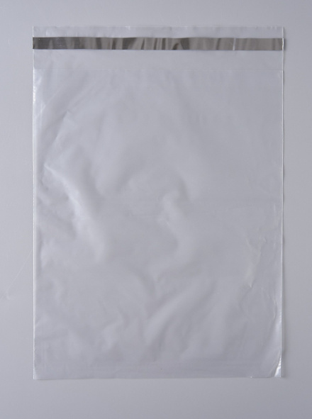 Курьерский пакет, ПРОЗРАЧНЫЙ, 250х320+40 мм, с клеевым клапаном, 30 мкм. (сейф пакет) 100 шт.