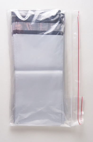 Курьерский пакет (сейф пакет), 120х240+40, с клеевым клапаном, без кармана, 60 мкм, 1000 шт.