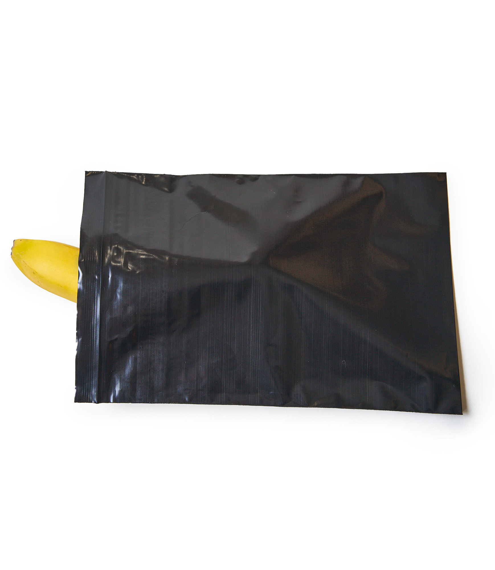 Пакет с замком Zip-Lock (Зип лок), 18х25 см, сверхпрочный, 60 мкм, черный металлик, 100 шт.