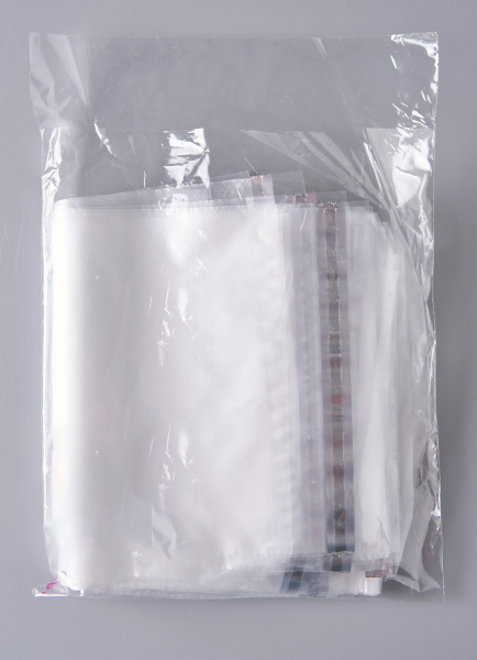 Курьерский пакет, ПРОЗРАЧНЫЙ, 150х210+40 мм, с клеевым клапаном, 30 мкм. (сейф пакет) 5000 шт.