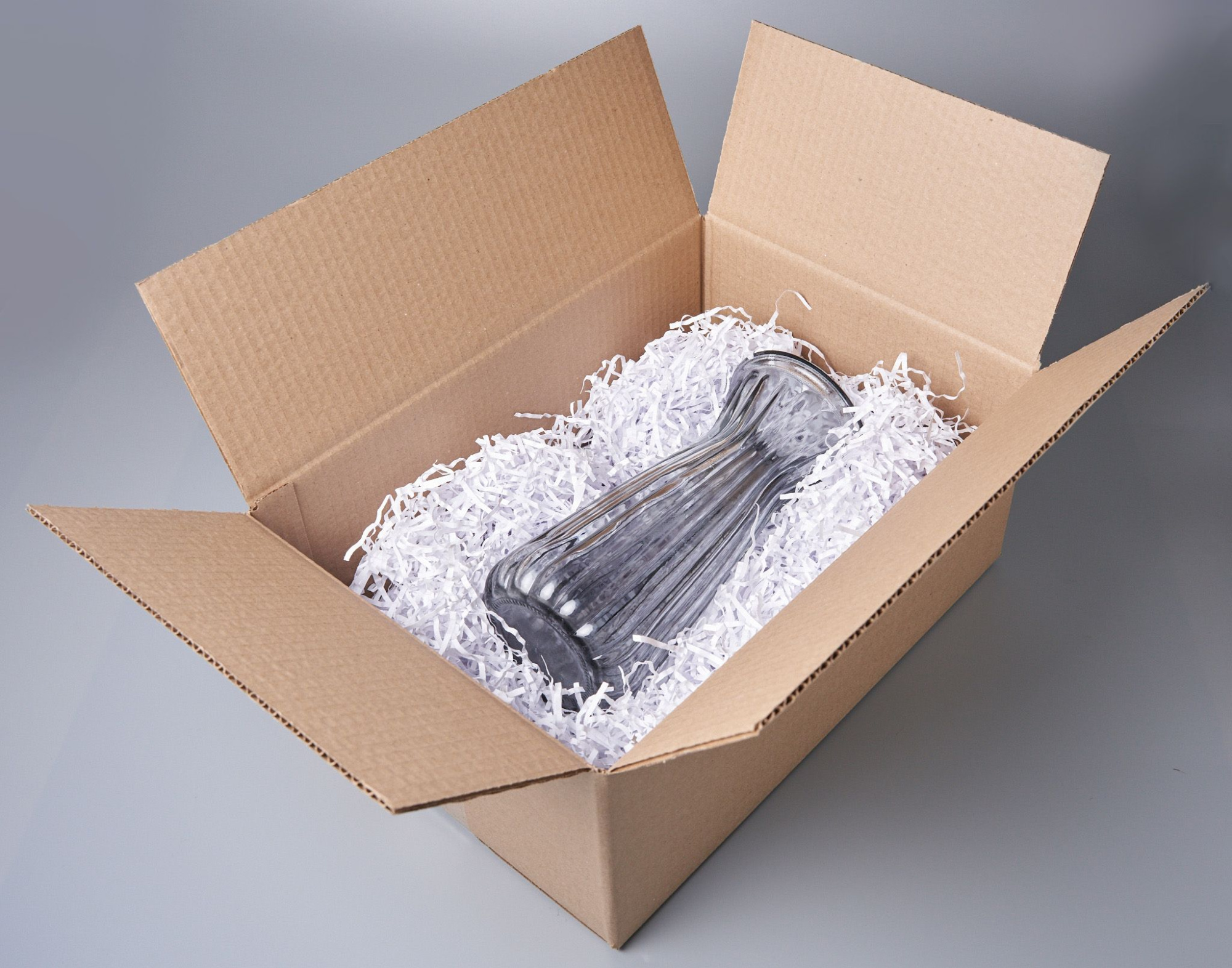 Коробка картонная 38х26х16 см, объем 15,8 л, 50 шт (Гофрокороб 380х260х160 мм, короб картонный, почтовый)