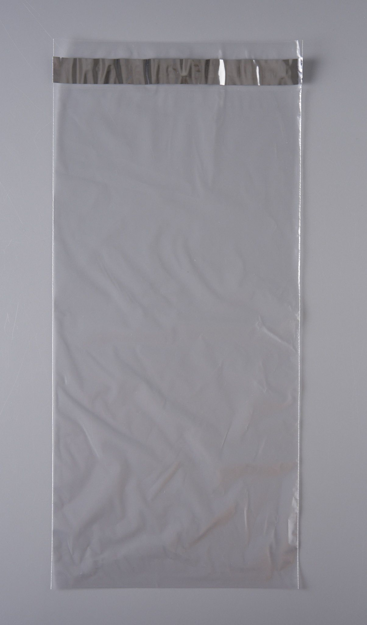 Курьерский пакет, ПРОЗРАЧНЫЙ, 200х400+40 мм, с клеевым клапаном, 30 мкм. (сейф пакет) 100 шт.