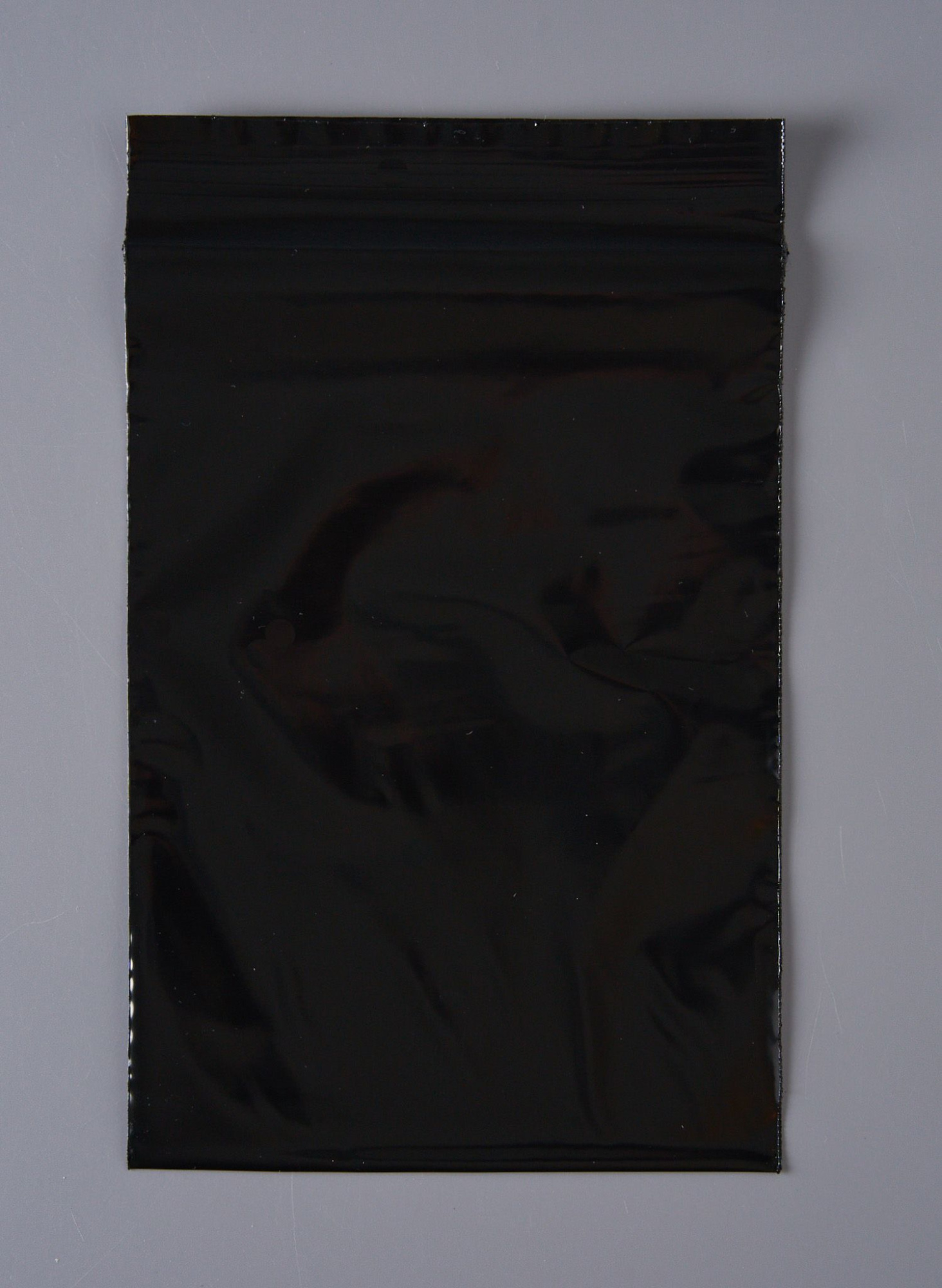 Пакет с замком Zip-Lock (Зип лок), 12х17 см, сверхпрочный, 60 мкм, черный металлик, 1000 шт.