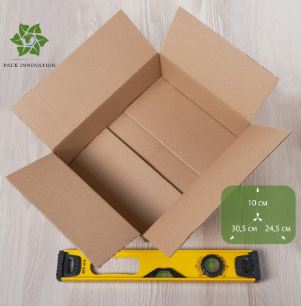 Коробка картонная, 30,5х24,5х11 см, объем 8,5 л, 50 шт (Гофрокороб, 305х245х110 мм )