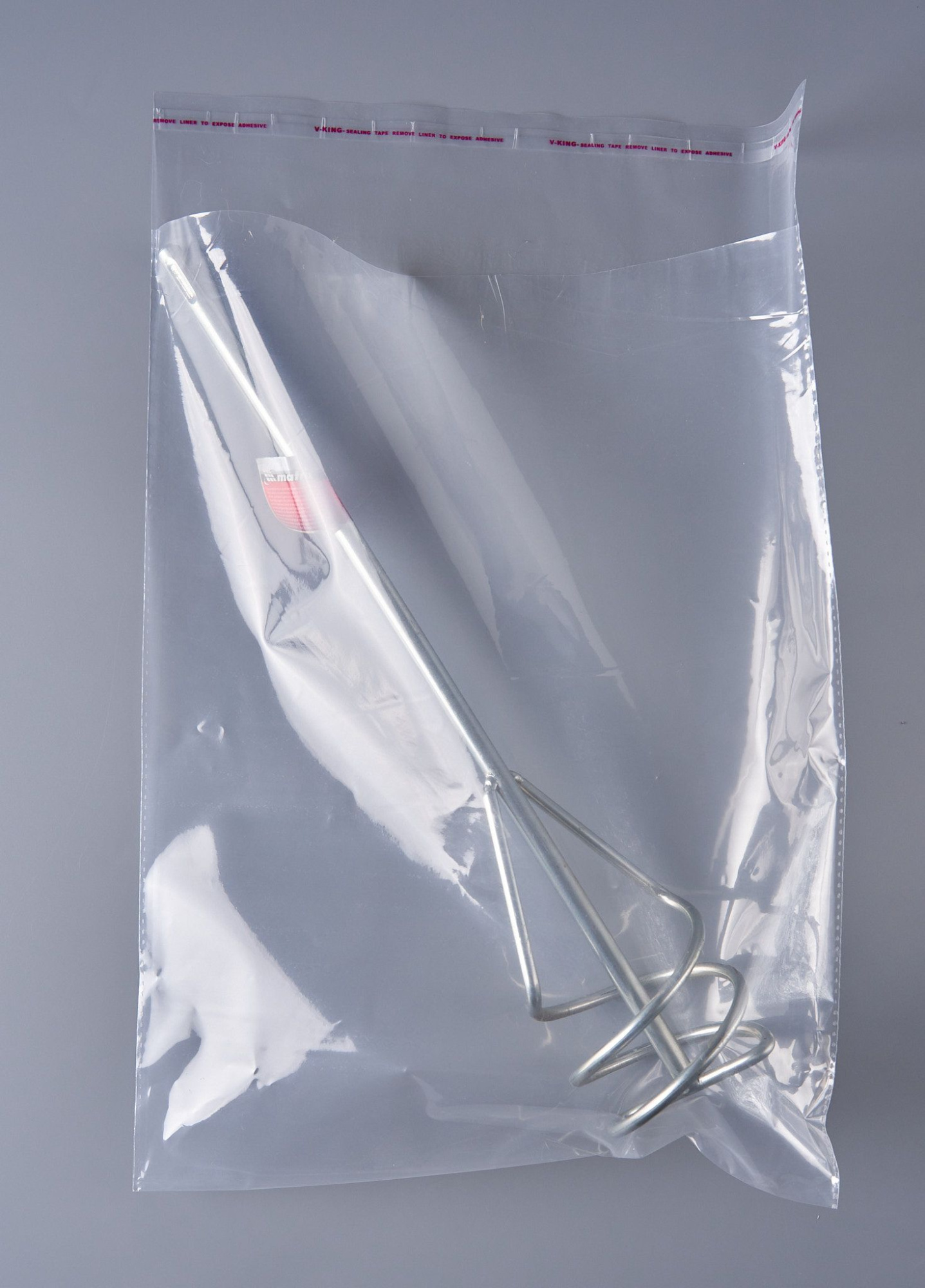 Пакет фасовочный ПВД с клеевым клапаном, 30х40+5 см, ультрапрочный, 100 мкм, 100 шт.